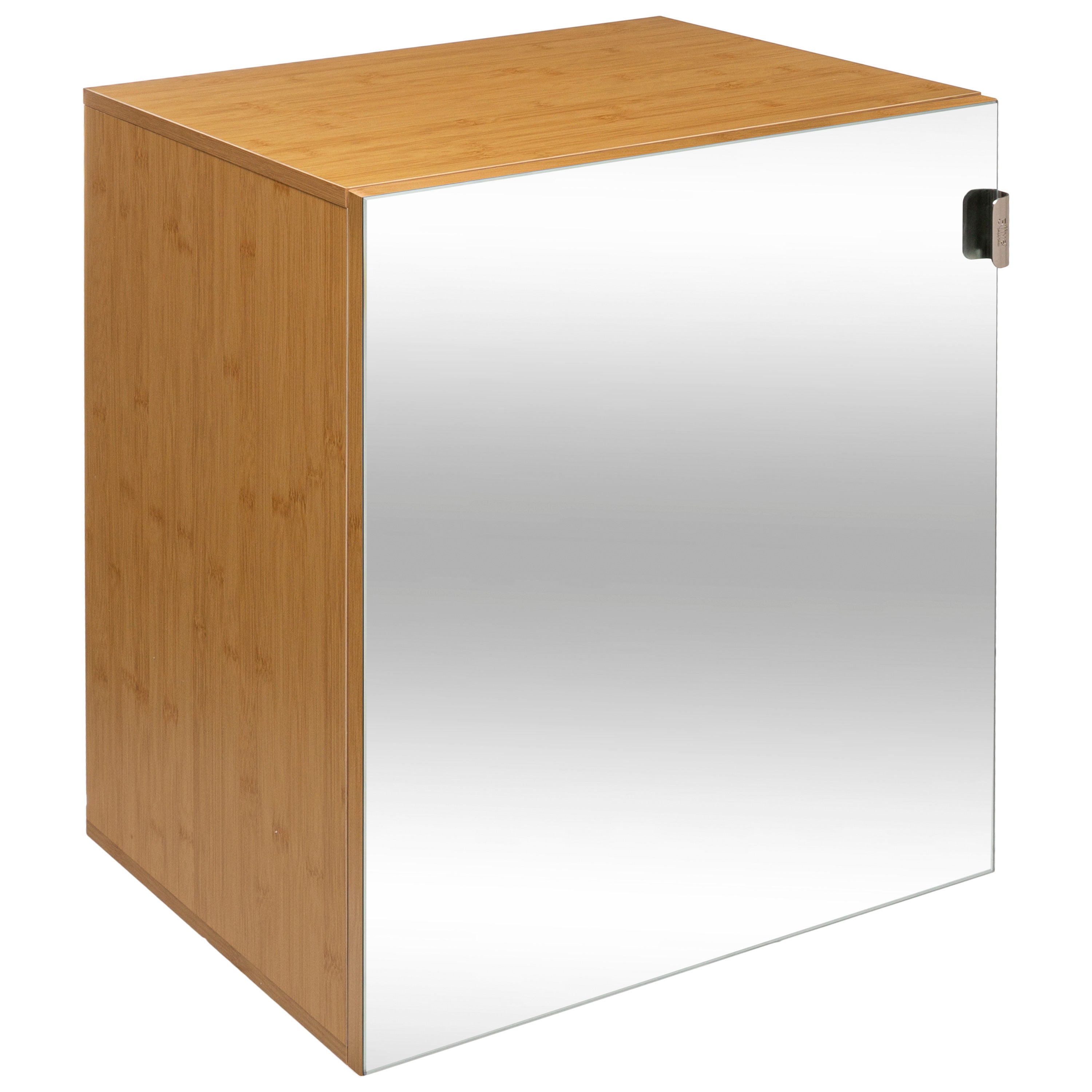 5Five Bamboe Modern Badkamerkast met modulaire spiegel deur - Ideaal voor elke ruimte, groot of klein
