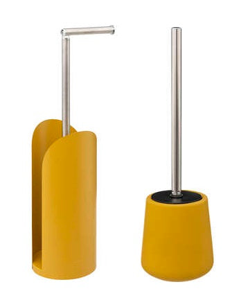 5Five Cocoon Flexibele toilethouder + toiletborstel - Geel
