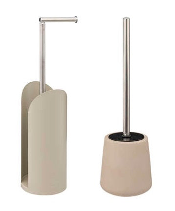 5Five Cocoon Flexibele toilethouder + toiletborstel - Beige