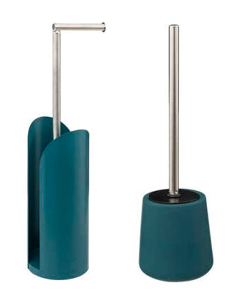5Five Cocoon Flexibele toilethouder + toiletborstel - Petrol