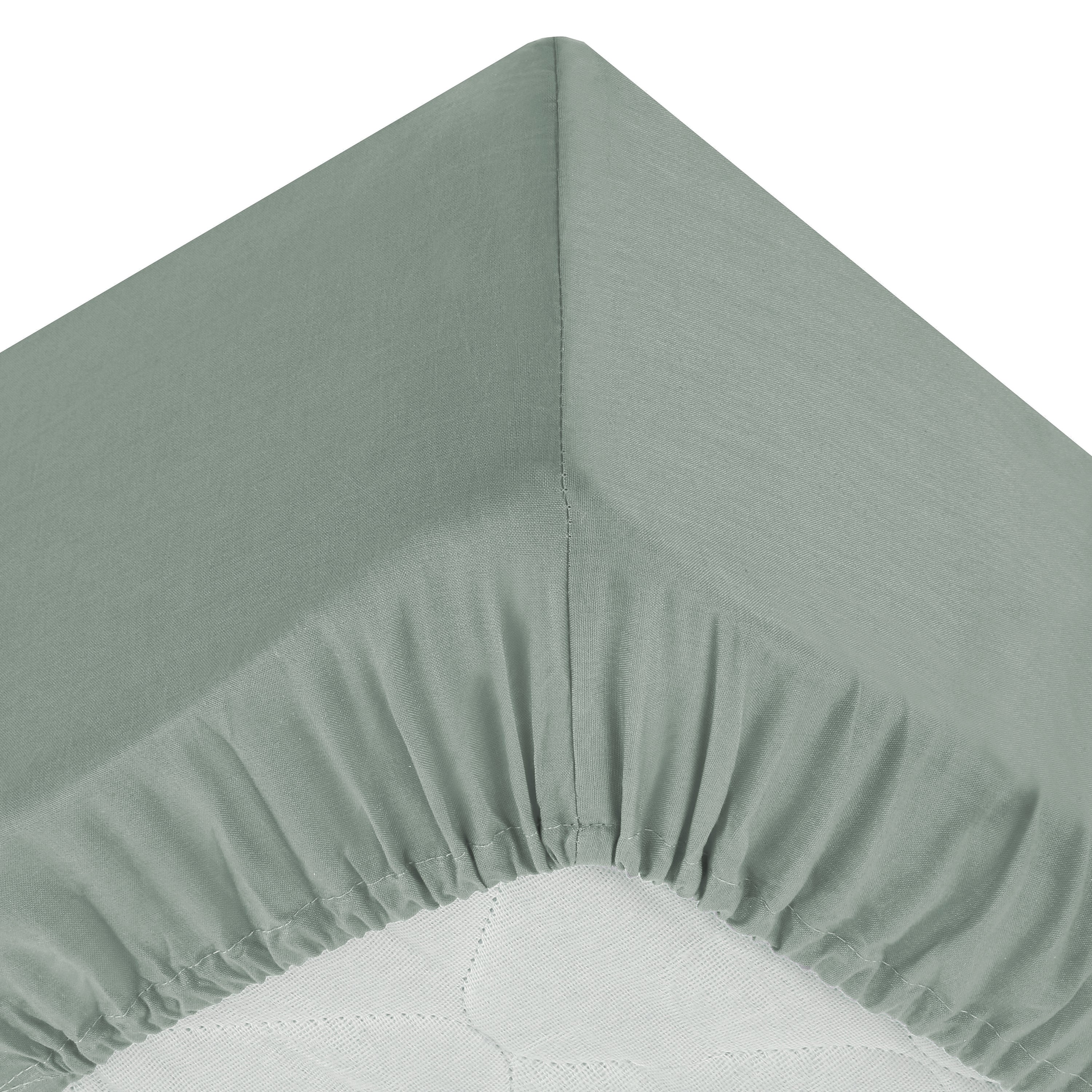Drap-housse en coton Atmosphera 160x200cm - Vert