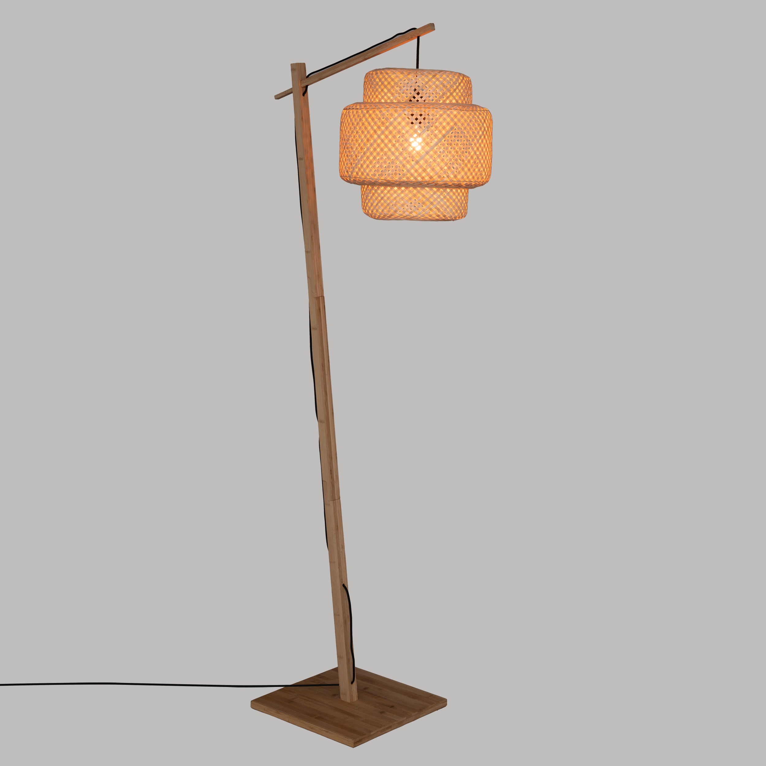 Atmosphera Lampadaire Libi - Bambou - H173 cm - E27