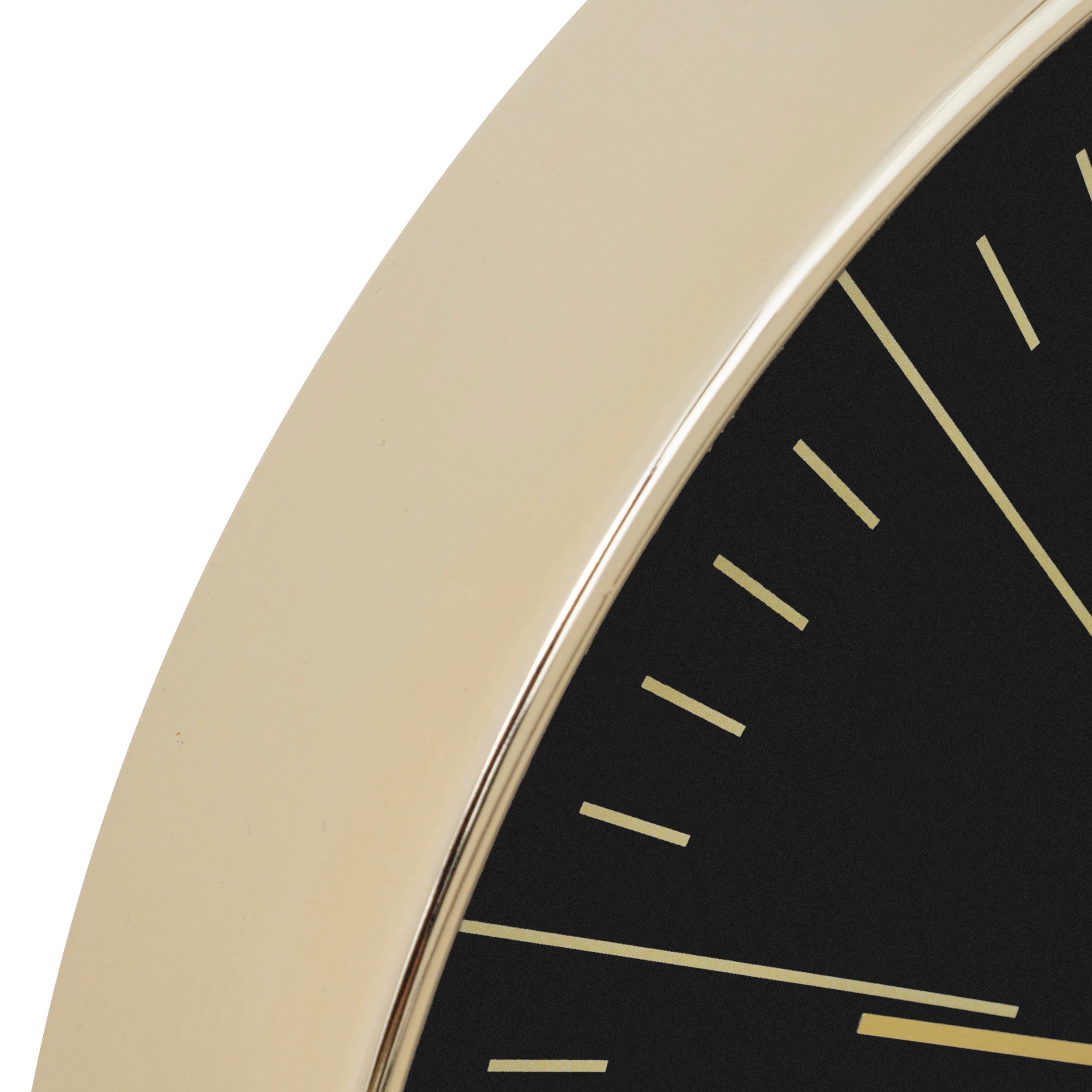 Atmosphera Edith Wall Clock - Gold - Dia 30 cm
