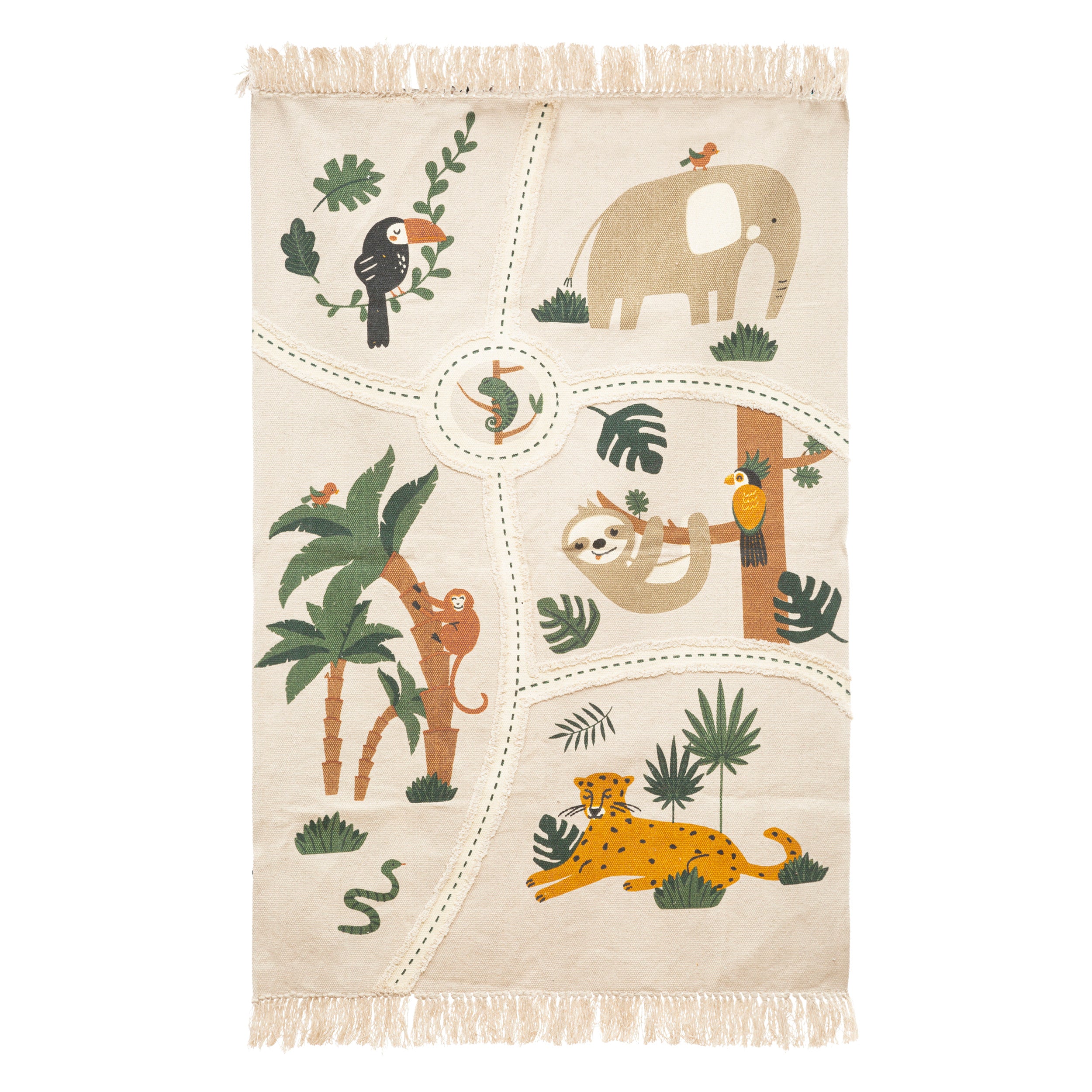 Atmosphera Kids Jungle carpet / rug - 100 x 150 cm - Cotton