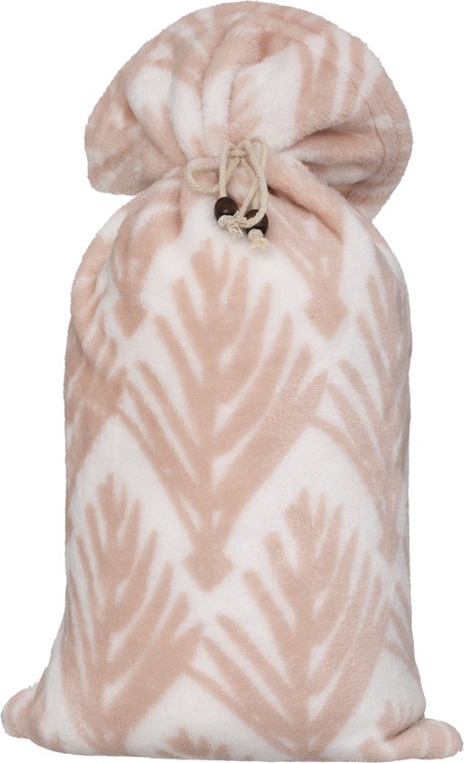 Atmosphera plaid art deco roze - 125 x 150 CM - Deken - Fleecedeken