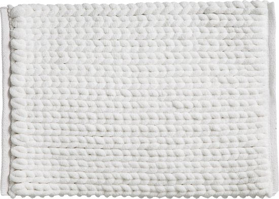 5Five Elegante badmat super zacht - Wit - 50 X 75 cm - Extra dik