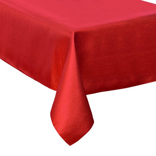 Nappe - Rouge - Dessus de table - 140x240cm - Spark - Nappes - Nappe