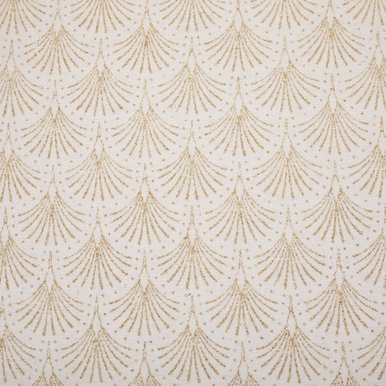 Kerst - Loper tafel - Linnen Goud/Beige - 28 x 300cm - Tafelloper - Kerstdecoratie