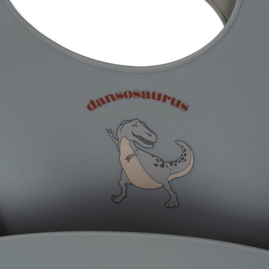 Konges Slojd silicone slabbetjes Dansosaurus - Slab