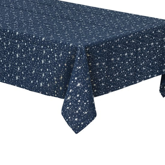 Nappe - Bleu foncé - Dessus de table - 140x360cm - Silver Galaxy - Nappes - Nappe