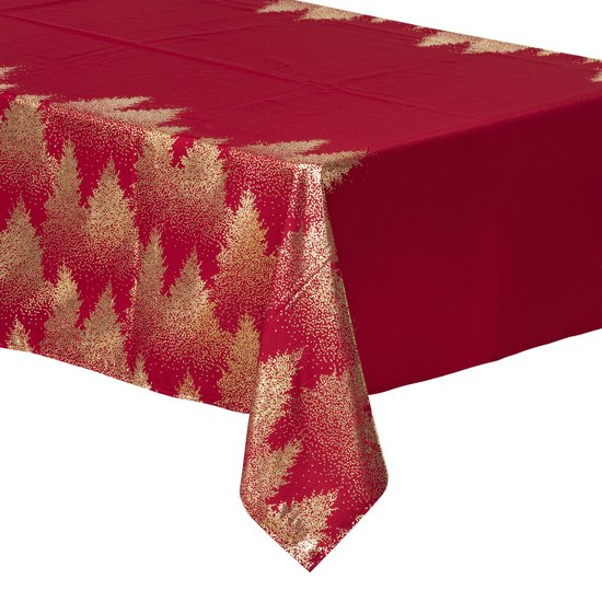 Christmas decoration - Tablecloth - Table linen - Dark red - 140x360cm