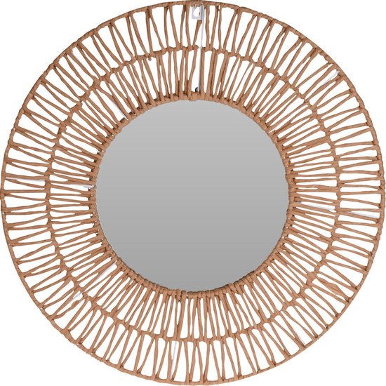 Miroir rond naturel - Miroir mural - Dia 60 cm