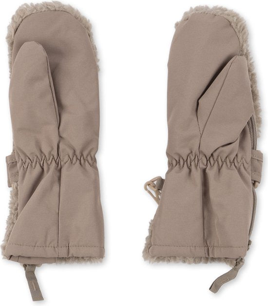 Konges Slojd Teddy wanten - Silver Beige - Want - Kinderwanten - 5/8 jaar