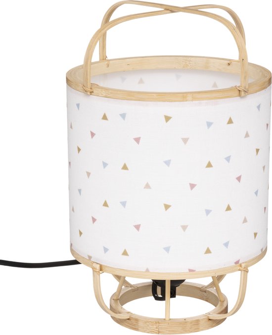 Atmosphera Kids Lampe de Table Thai - Lampe - Décoration Enfant - Bambou - Lampe de Table