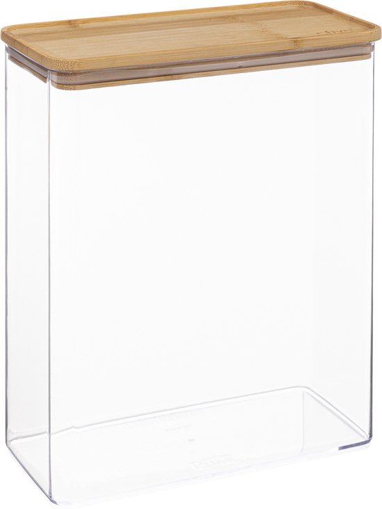 Atmosphera Stapelbare Dozen - Opberger - Bamboe Deksel - Doos - Eske - 4,3L