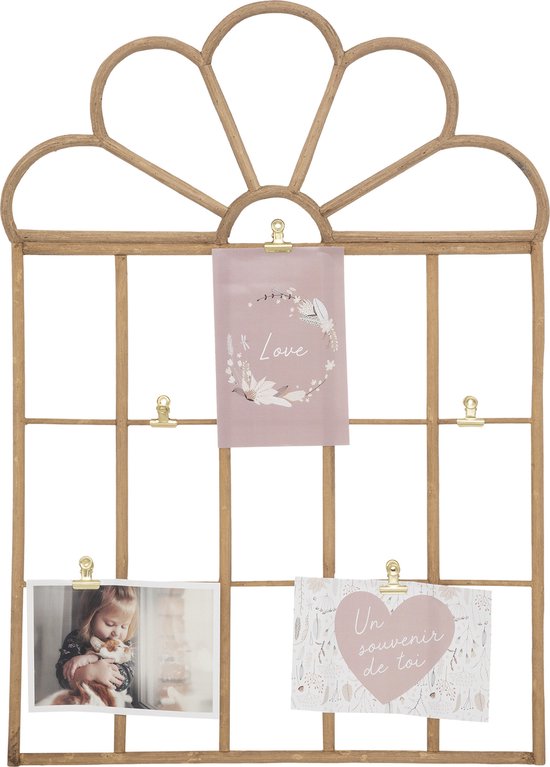 Support photo mural Atmosphera Rotin plus accessoires - 40 x 57 CM
