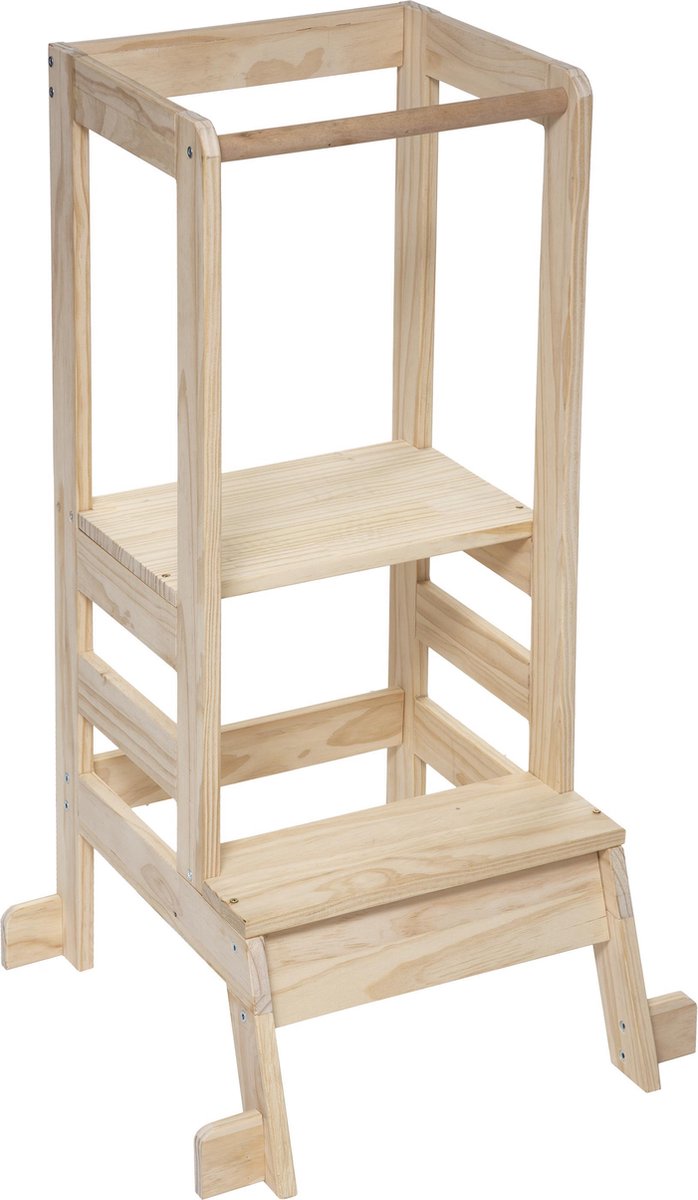Atmosphera Kids observatietoren Lea - Leertoren / keukenhulp / opstapje - Naturel hout