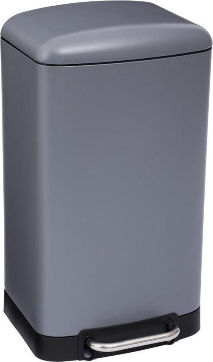 5Five Afvalemmer Ariane - Metaal 30L - Antraciet
