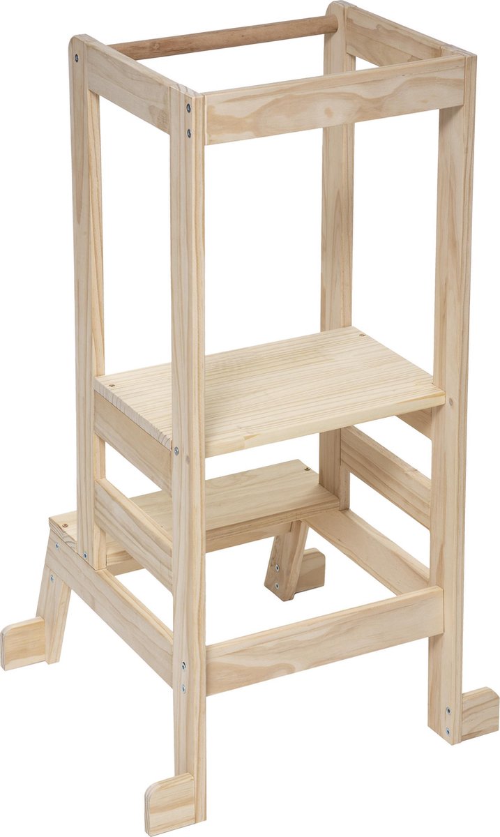 Atmosphera Kids observatietoren Lea - Leertoren / keukenhulp / opstapje - Naturel hout