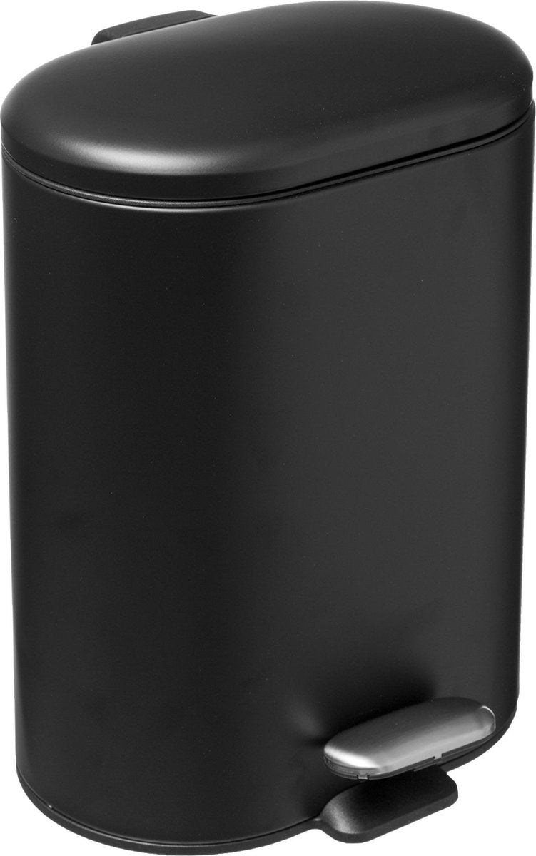 5Five Afvalemmer Softclose 6L - Zwart