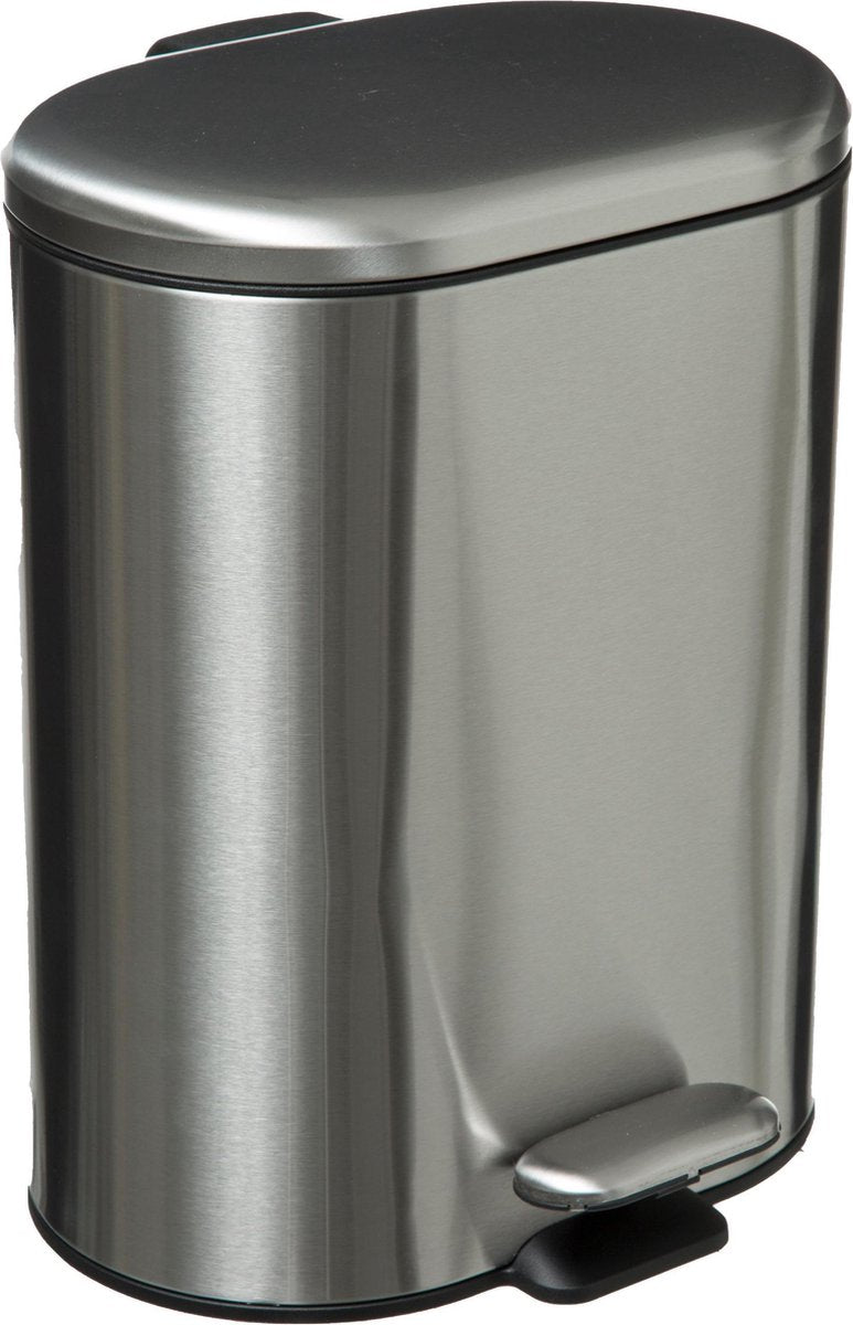 5Five Afvalemmer Softclose 6L - Inox