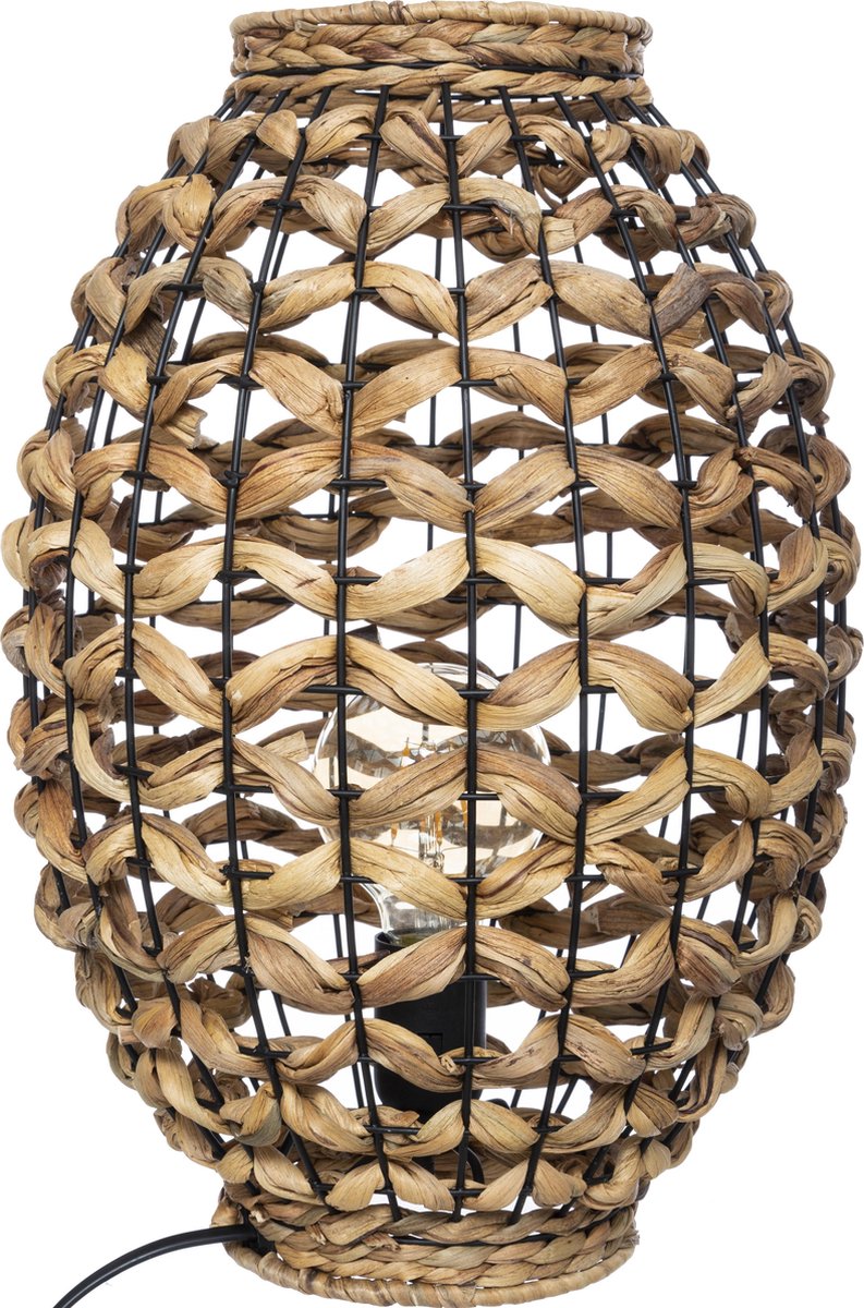 Lampe de Table Atmosphera Sable Jacinthe D28x40cm - Beige - E27