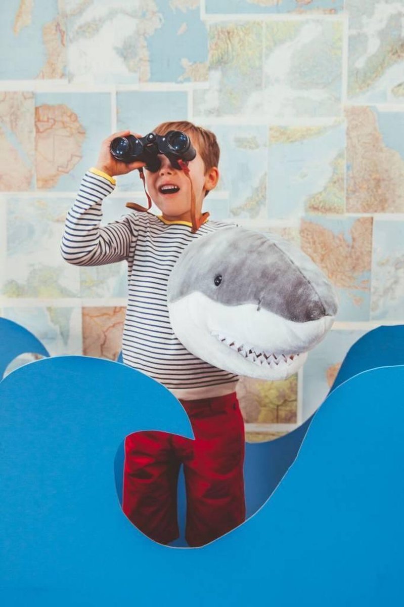 Wild &amp; Soft Jack animal head plush wall decoration - Shark
