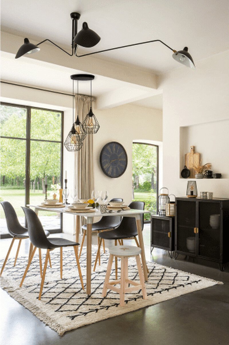Atmosphera Industriele Hanglamp Zwart