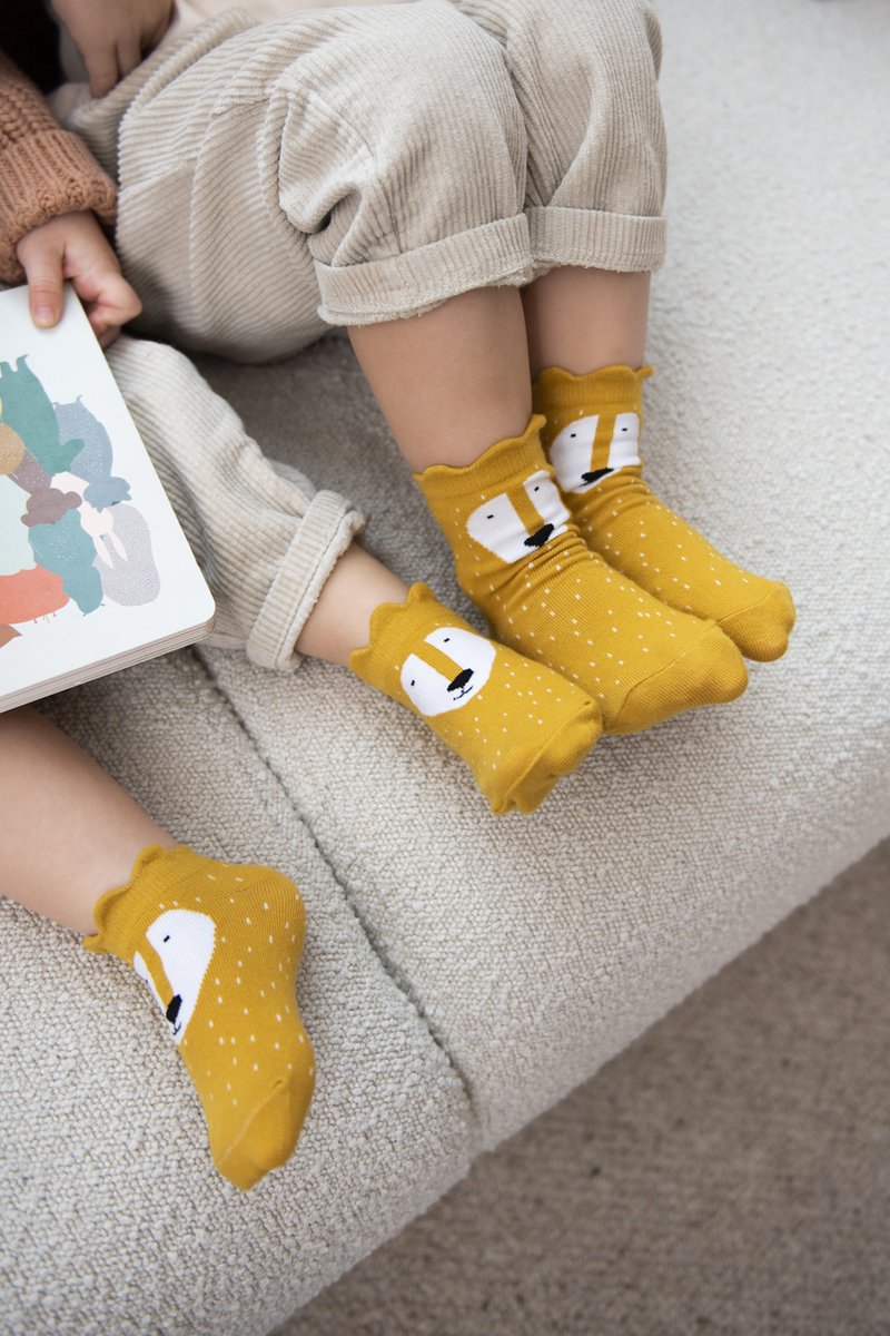 Trixie Chaussettes courtes lot de 6 paires - Éléphant/Lion/Ours polaire