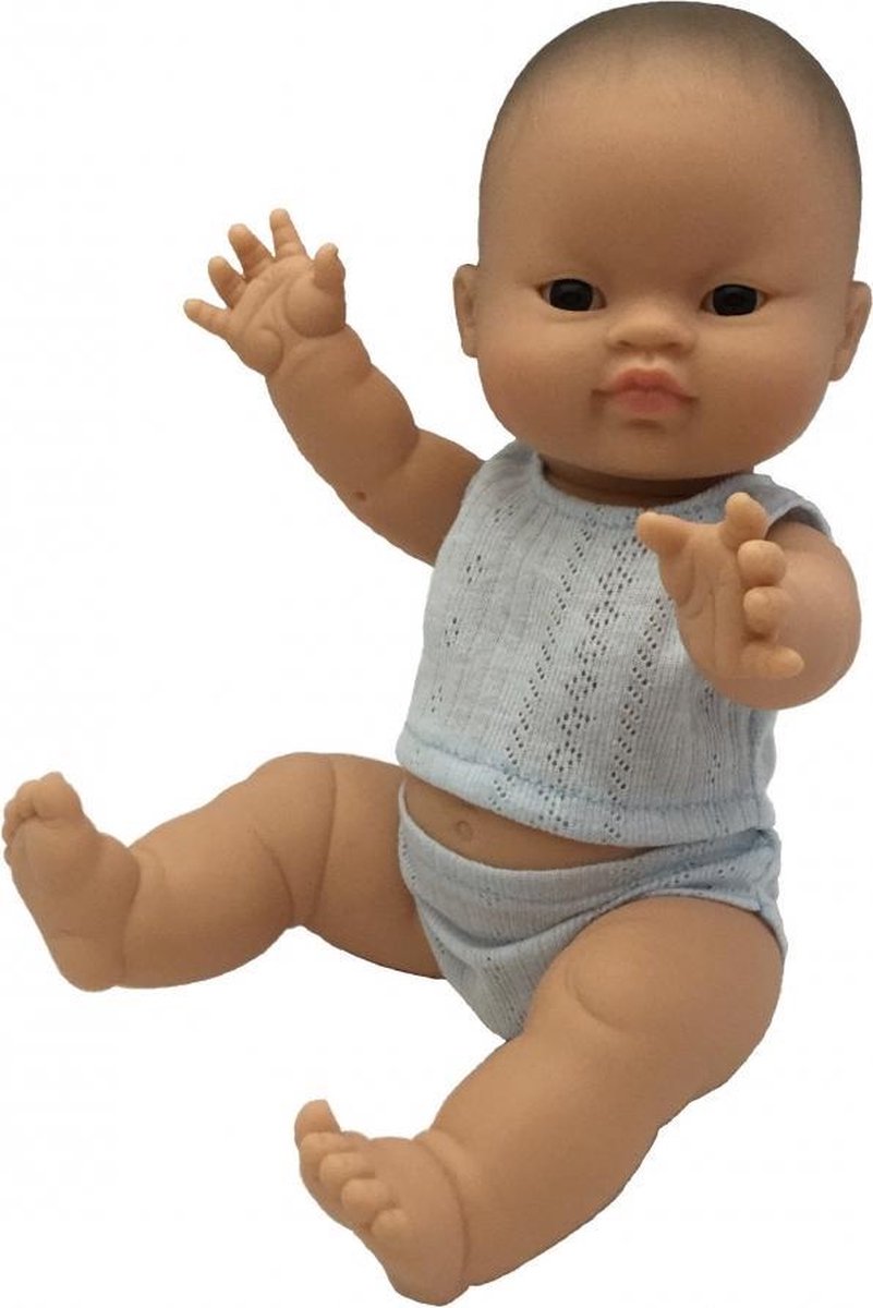 Paola Reina Poupée Gordi Boy Asiatique Avec Sous-vêtements 34cm