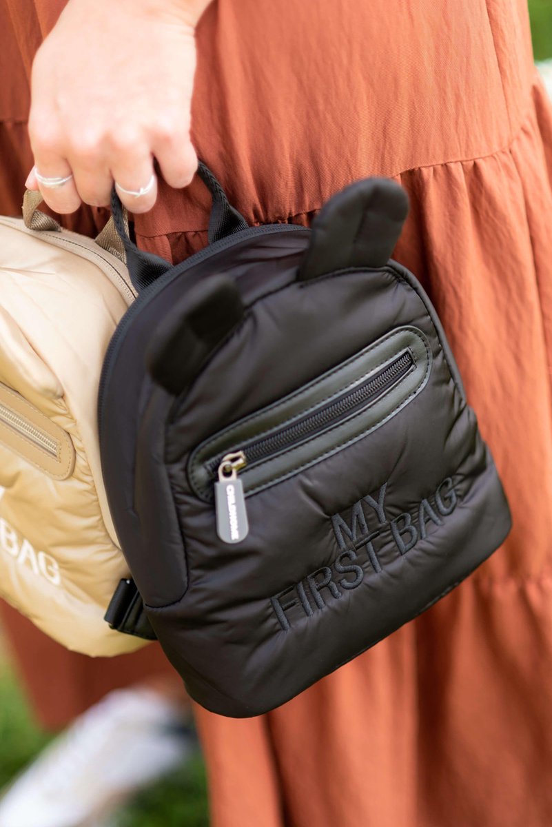 Childhome Kids - My First Bag - Gewatteerd Zwart - Kinderrugzak