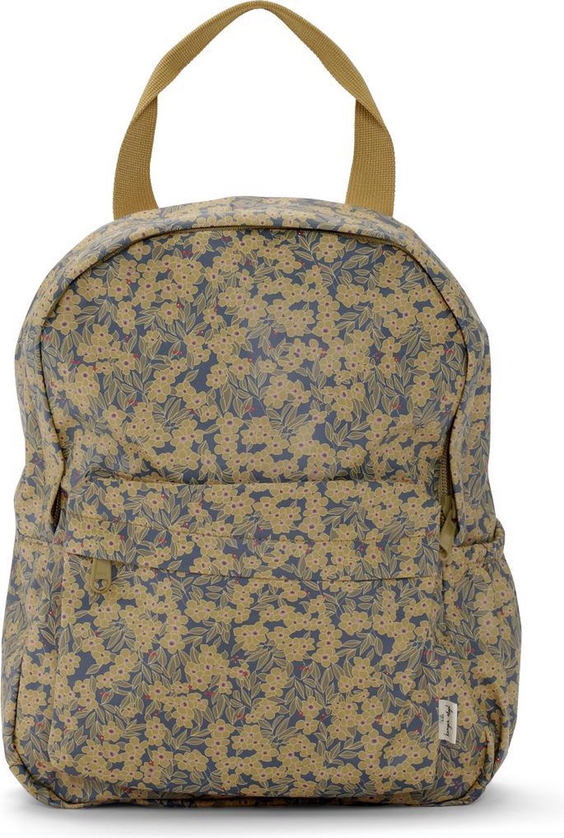 Konges Slojd Rain Kids Backpack Junior Winter leaves moutarde - Sac à dos