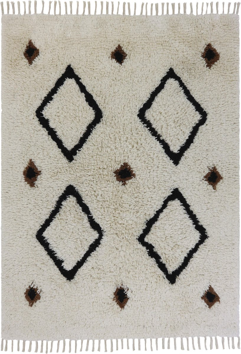 Tapis Petit Vloerkleed Jet Black 120x160cm - Beige