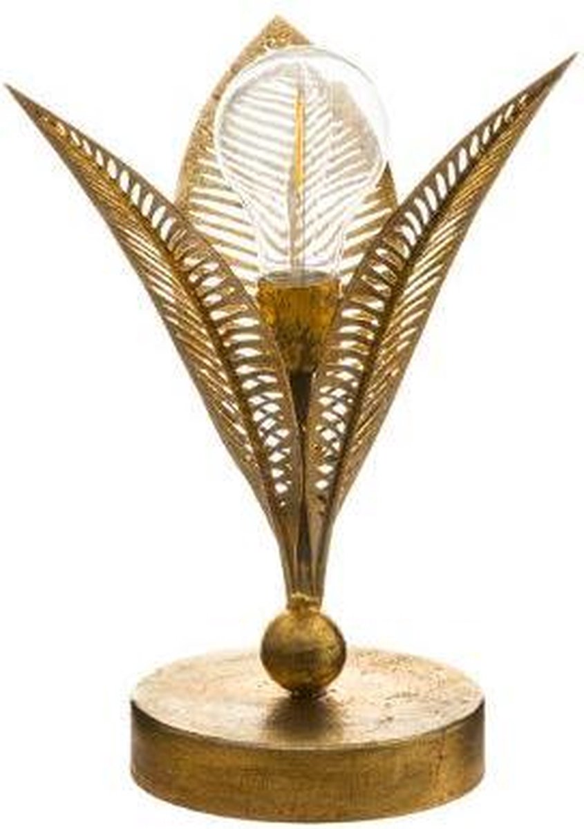 Lampe de Table Atmosphera Leaf 17,5x16,5x25,7cm - Batterie non incluse - Or