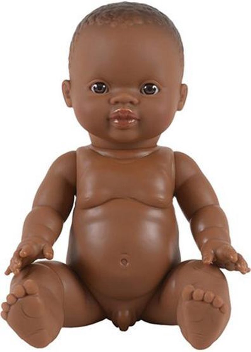 Poupée Paola Reina Gordi nue aux yeux marron - Ne convient pas au bain - 34 cm