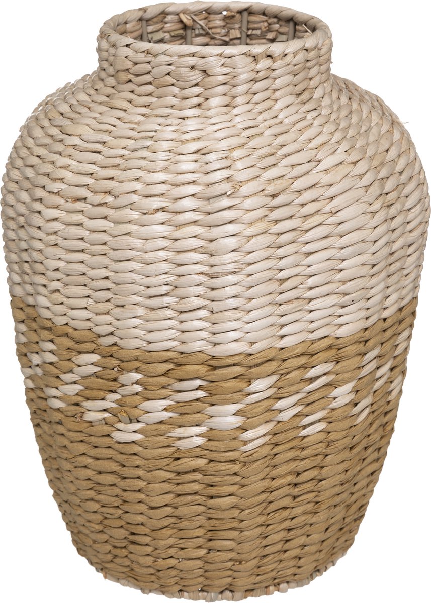 Atmosphera Vaas Carmen naturel oker - D24 x H32 cm
