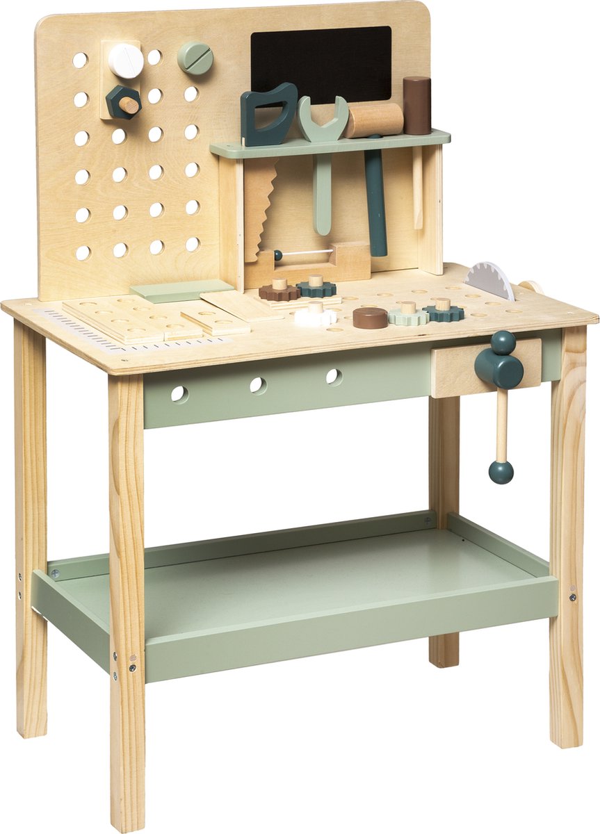 Atmosphera wooden workbench toy children - With accessories - 3 years