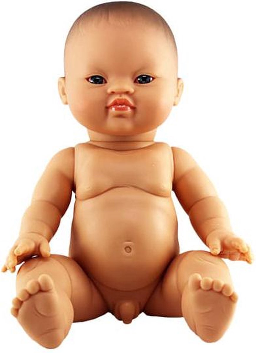 Paola Reina Gordi poupée bébé poupée garçon asiatique 34cm