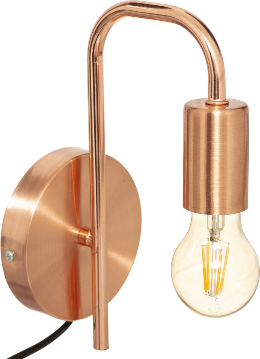Atmosphera Wandlamp - Lamp - Koper en Metaal - H25cm