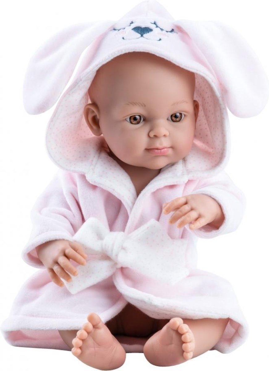 Paola Reina Mini Pikolines Poupée Bébé Fille Peignoir 32 cm