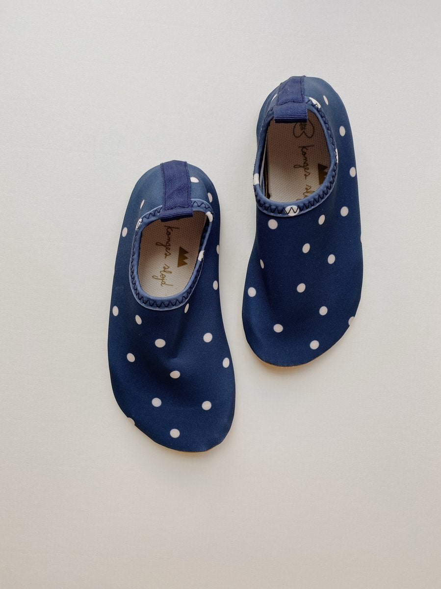 Konges Sløjd Kelly Blue Dot Swim Shoes - Zwemschoenen / Turnpantoffel - Zwemslof - Waterschoen - Anti-slip