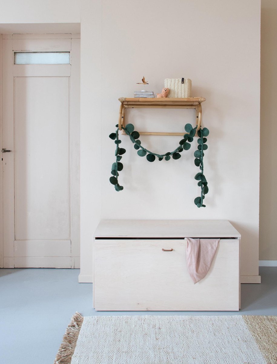 KidsDepot Eucalyptus vilten slinger Kes groen - KInderkamer decoractie - 180 cm