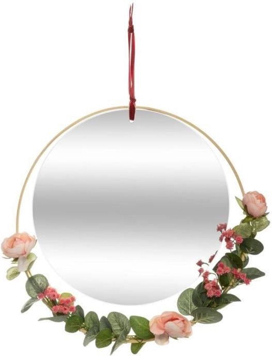 Miroir fleur de rêve - ˜33 cm - Jaune