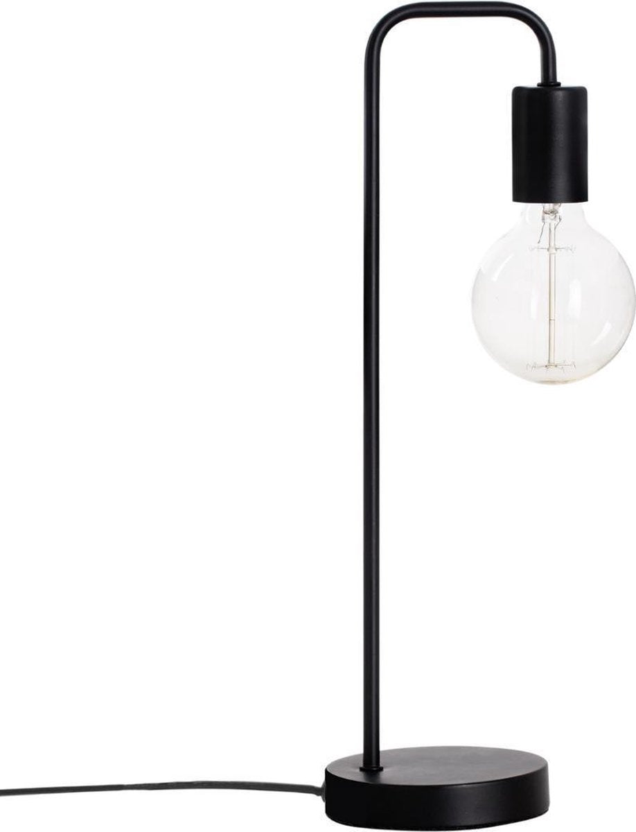 Lampe de table industrielle en métal noir Hauteur 46CM