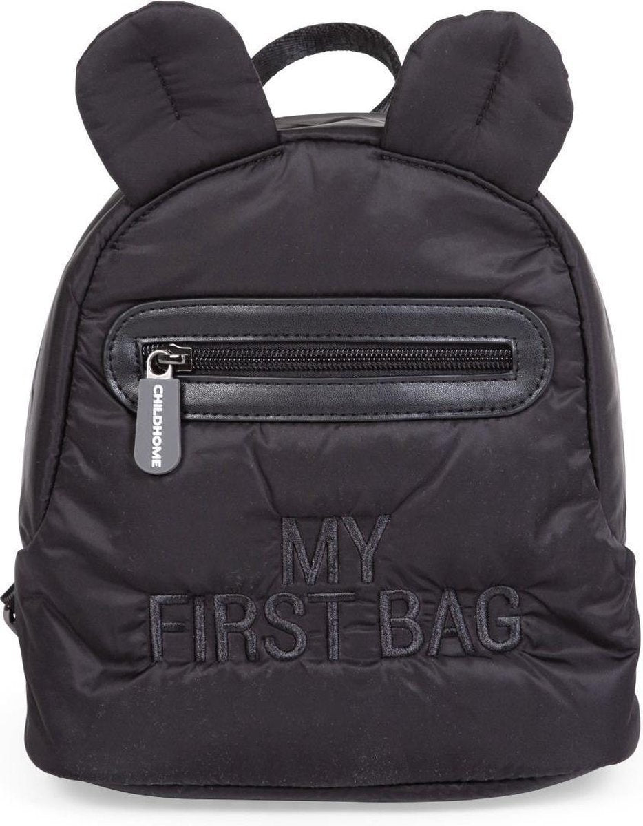 Childhome Kids - My First Bag - Gewatteerd Zwart - Kinderrugzak