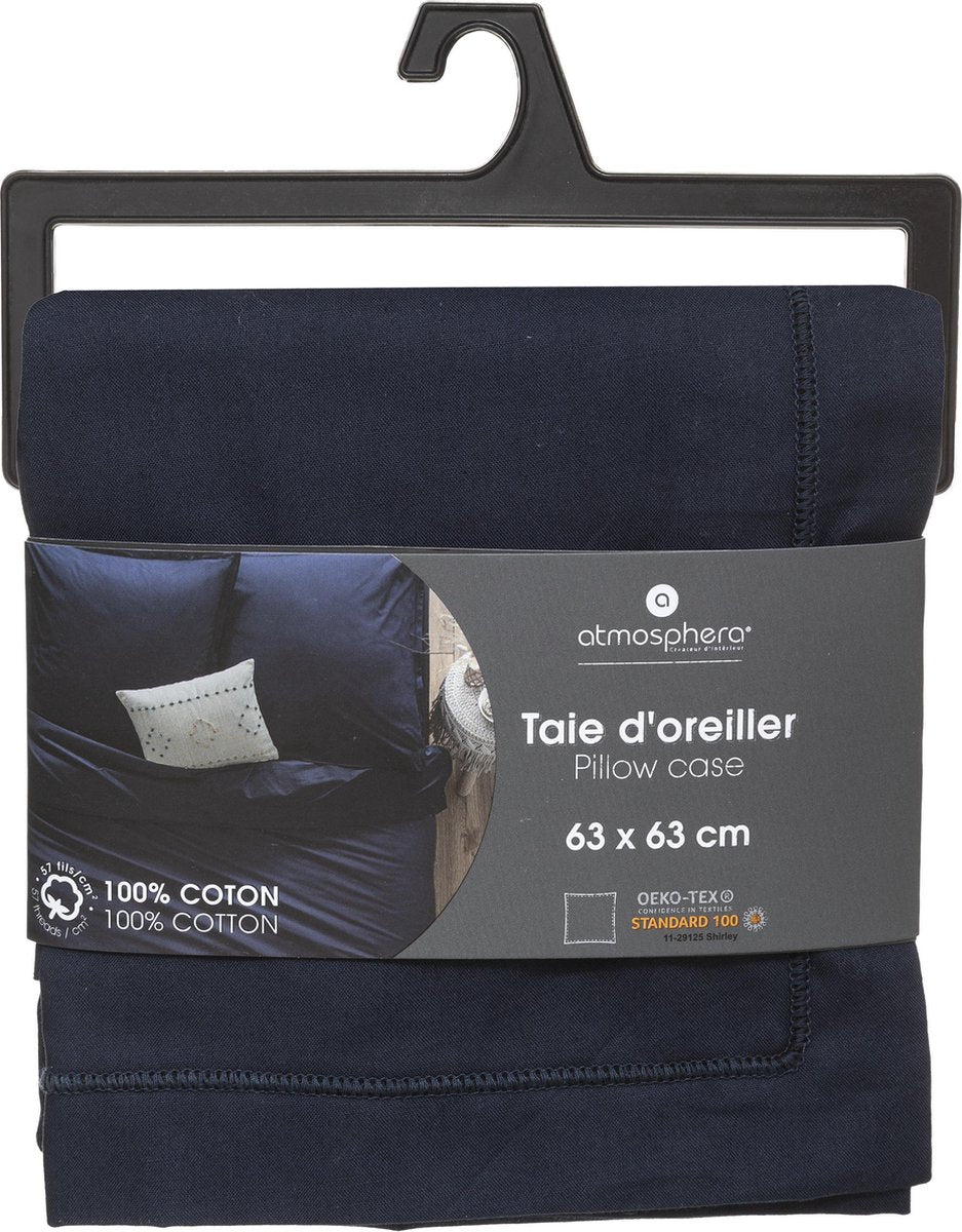 Atmosphera Dekbedovertrek set met 2 kussenslopen 240x220cm Donkerblauw