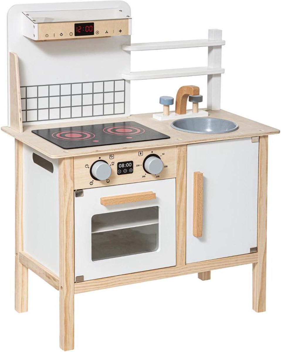 Atmosphera wooden kitchen - Fully equipped wooden kitchen imitation game - Wooden toys