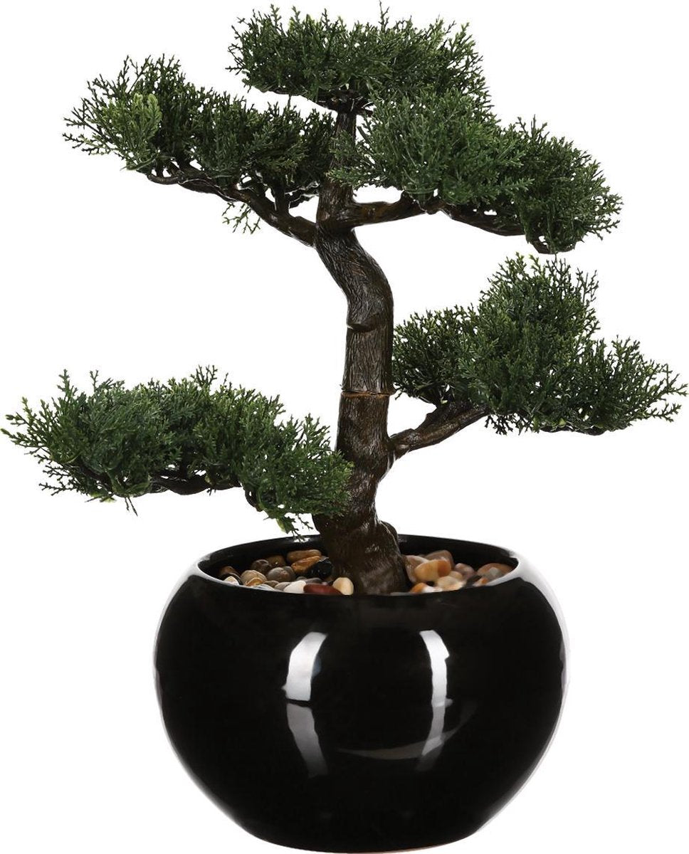 Atmosphera Plante artificielle Bonsaï avec pot - H36 cm - Plante