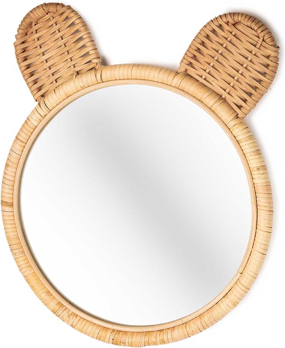 KidsDepot Miroir mural en bambou Minon ˜ 41 cm