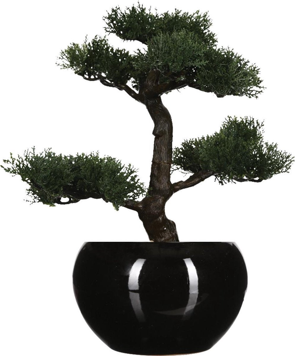 Atmosphera Plante artificielle Bonsaï avec pot - H36 cm - Plante